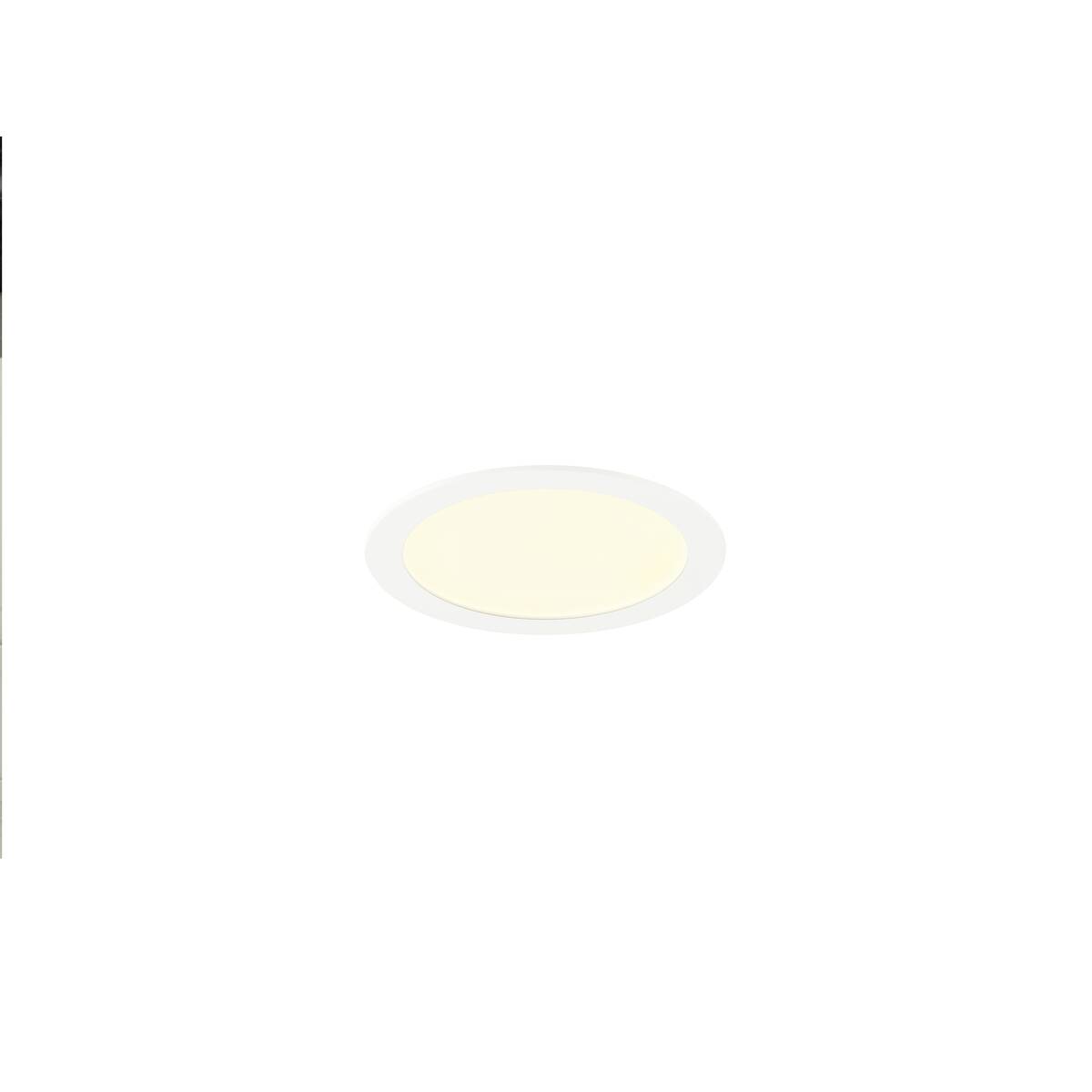 SENSER 2.0 24, RL, rund, DALI, Deckeneinbauleuchte, 3000 K / 4000 K, 18 W, 90°, weiß
