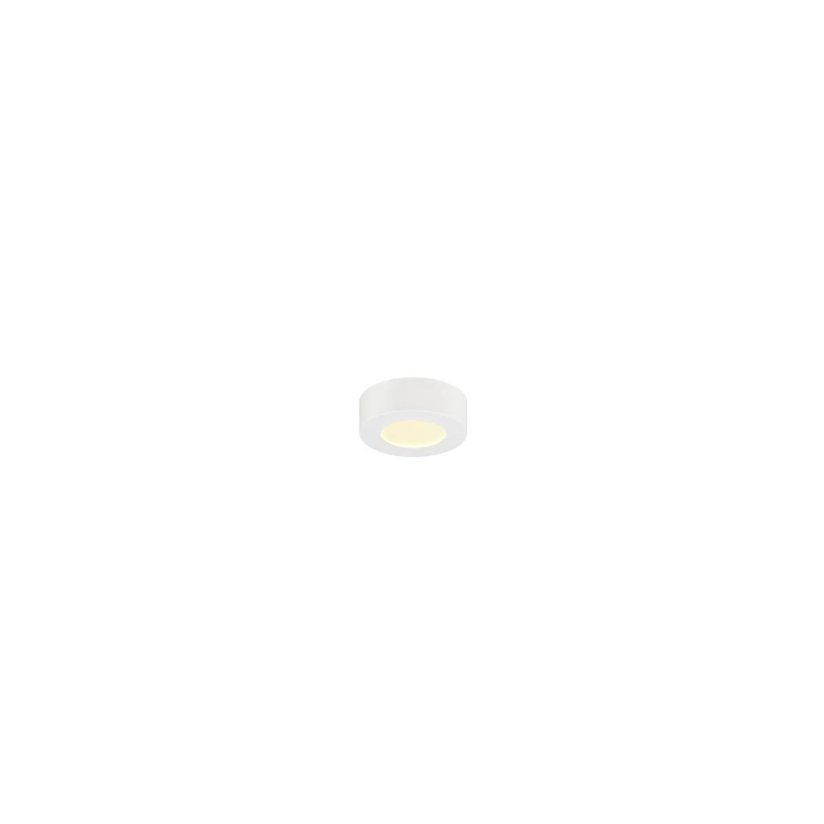 SENSER 2.0 12, CW, rund, PHASE, Wand- und Deckenaufbauleuchte, 3000 K / 4000 K, 7,2 W, 90°, weiß