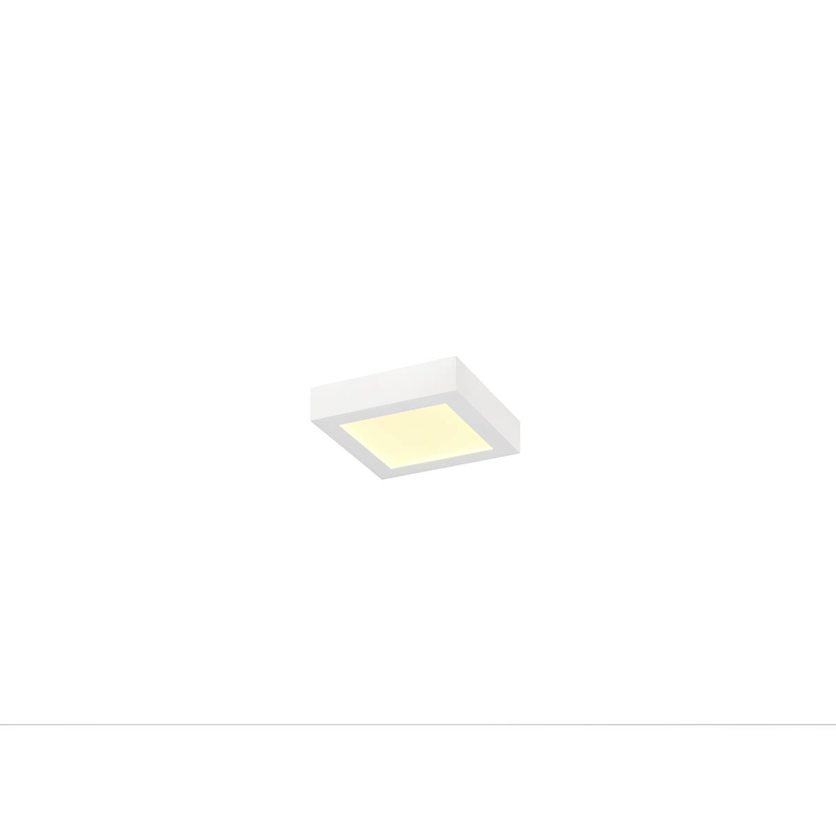SENSER 2.0 18, CW, eckig, PHASE, Wand- und Deckenaufbauleuchte, 3000 K / 4000 K, 14 W, 90°, weiß