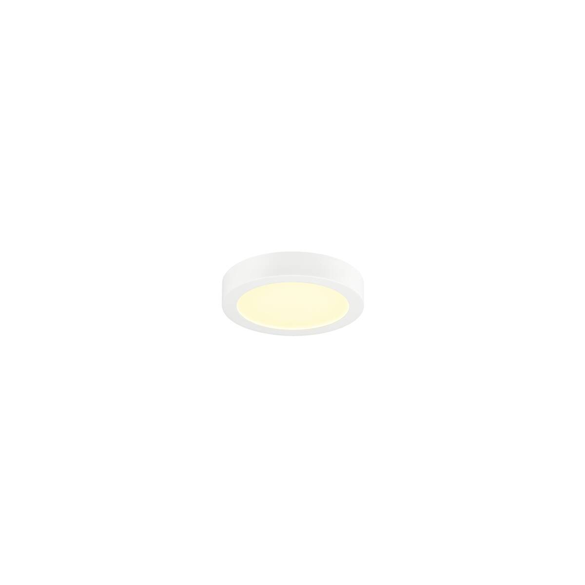 SENSER 2.0 24, CW, rund, PHASE, Wand- und Deckenaufbauleuchte, 3000 K / 4000 K, 23 W, 90°, weiß