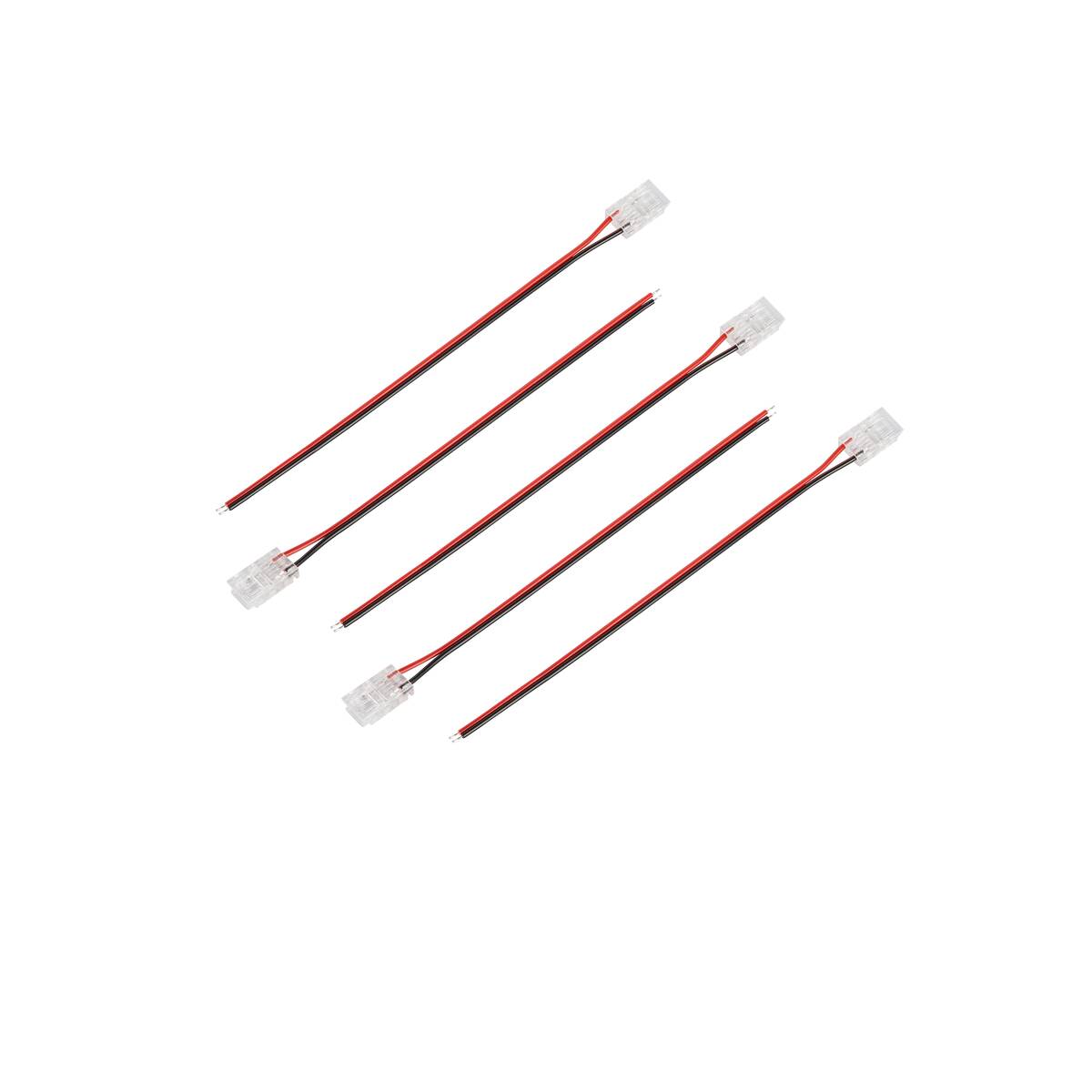 LED STRIP CONNECTOR SMD, FEED-IN S 8MM, clear