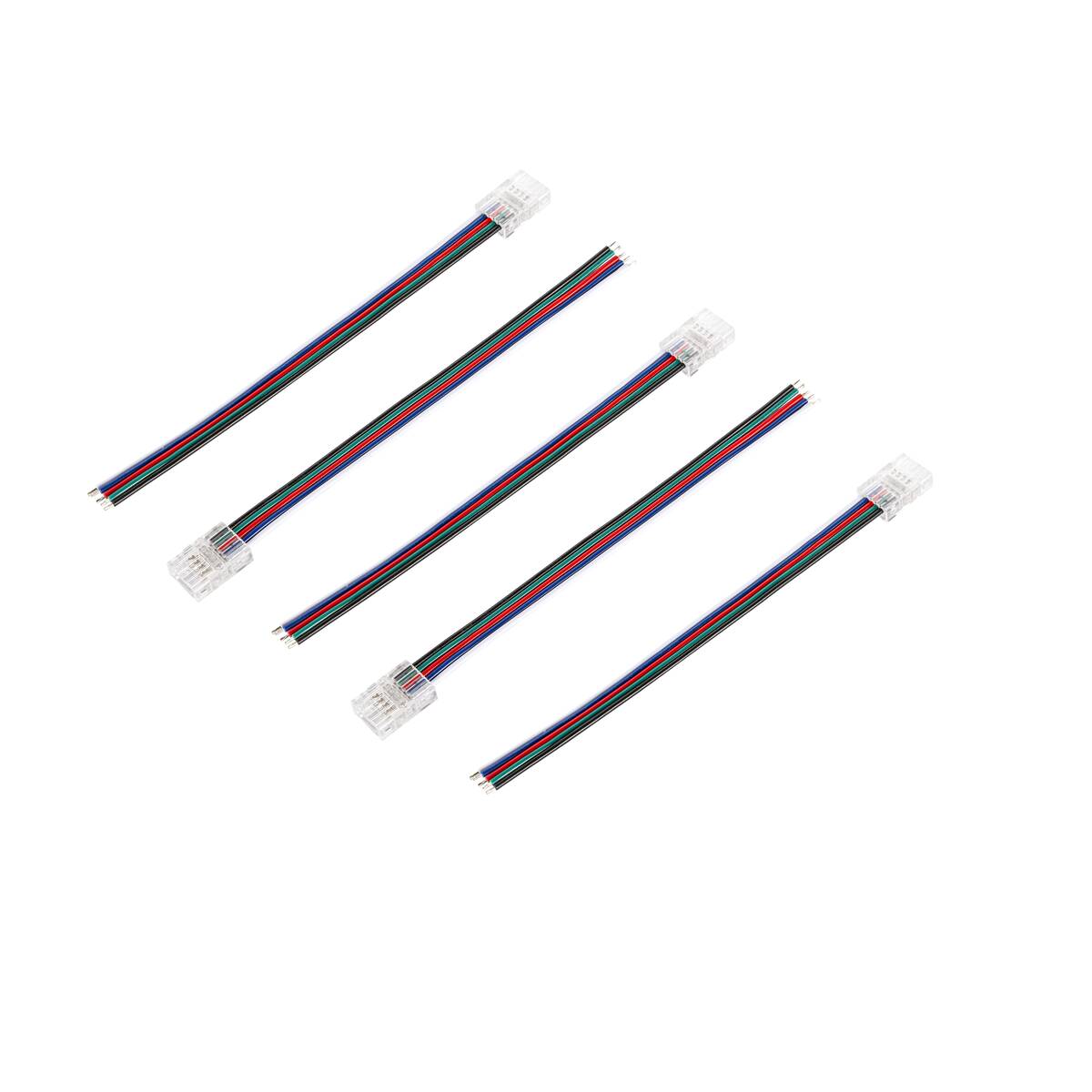 LEDSTRIP VERBINDER SMD, EINSPEISER RGBW S, klar