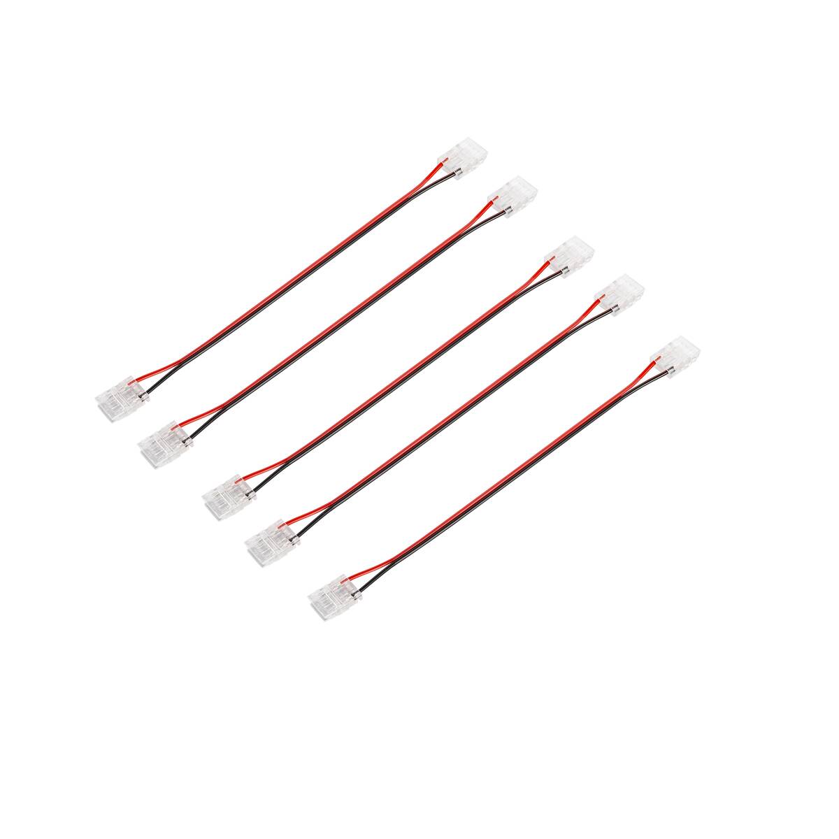 LED STRIP CONNECTOR SMD, CABLE S 10MM, clear