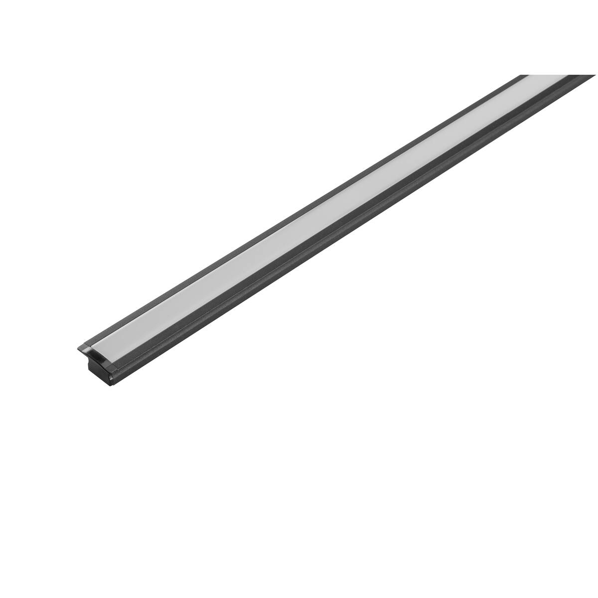 LED STRIP PROFILE RECESSED, S, black