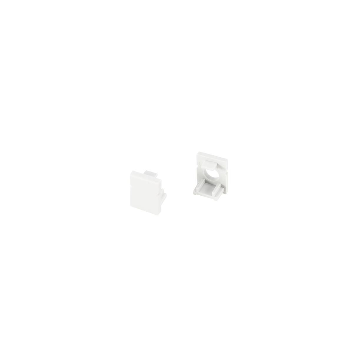 LED STRIP END CAPS, SURFACE-MOUNTED, XS, white