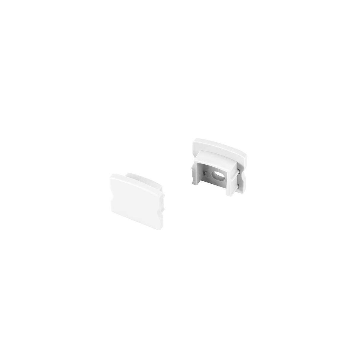 LED STRIP END CAPS, SURFACE-MOUNTED, S, white