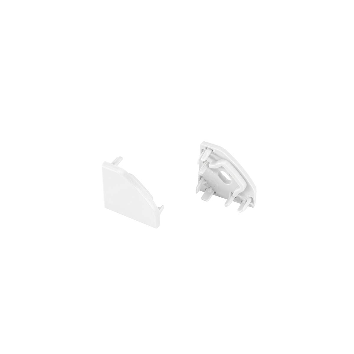 LED STRIP END CAPS, CORNER, S, white