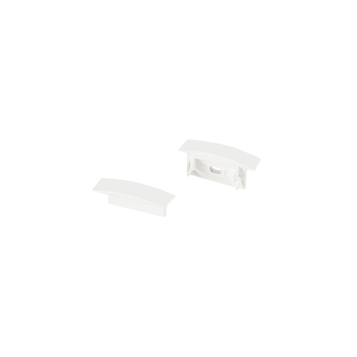 LED STRIP END CAPS, RECESSED, M, white