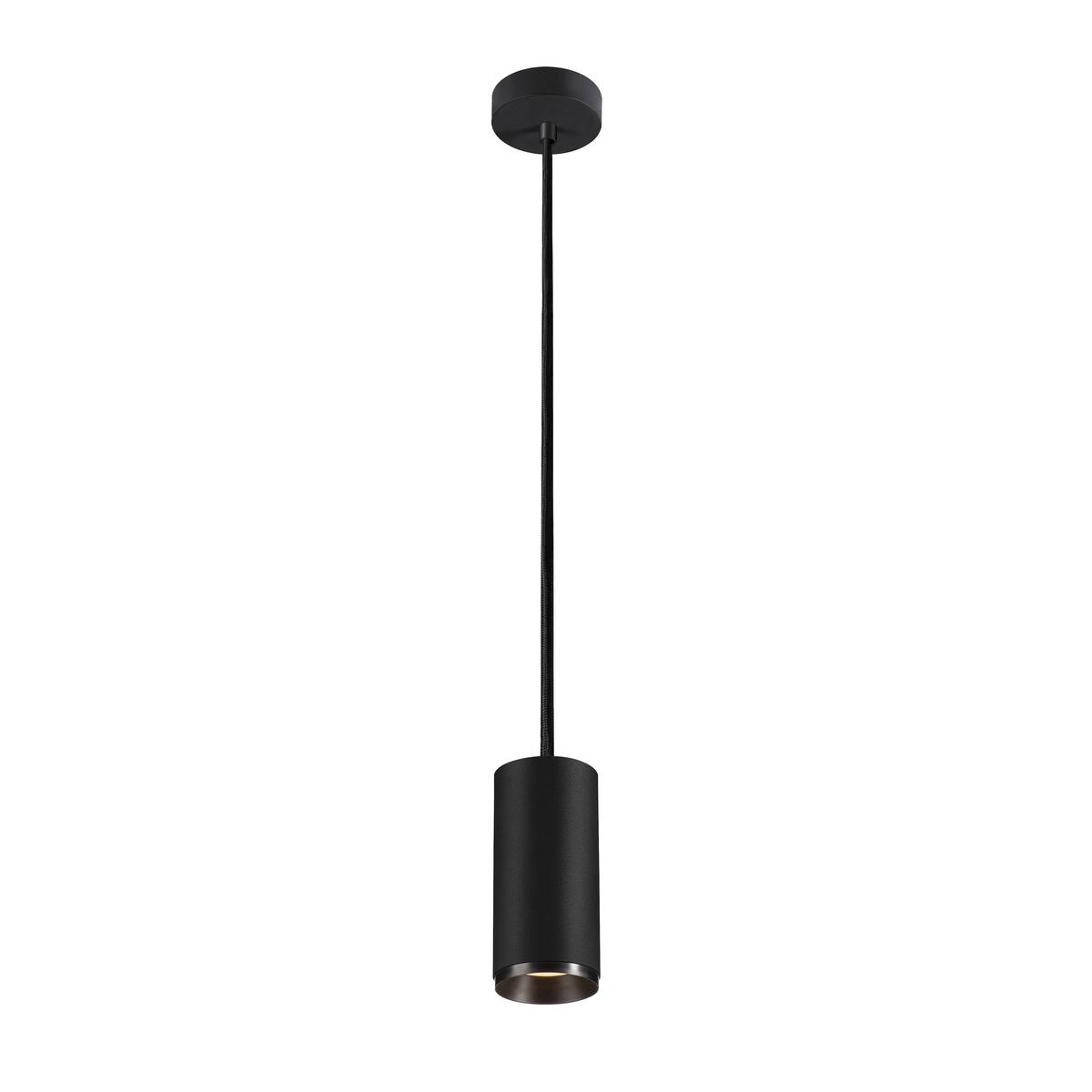 NUMINOS® M PD, DALI, Závěsné světlo, délka závěsu 250 cm, 3000 K, 13 W, 24°, DALI, matná černá