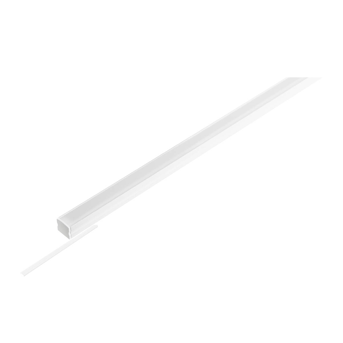 KIT BANDE LED, PROFILÉ APPARENT + DIFFUSEUR 5*1M, S, blanc
