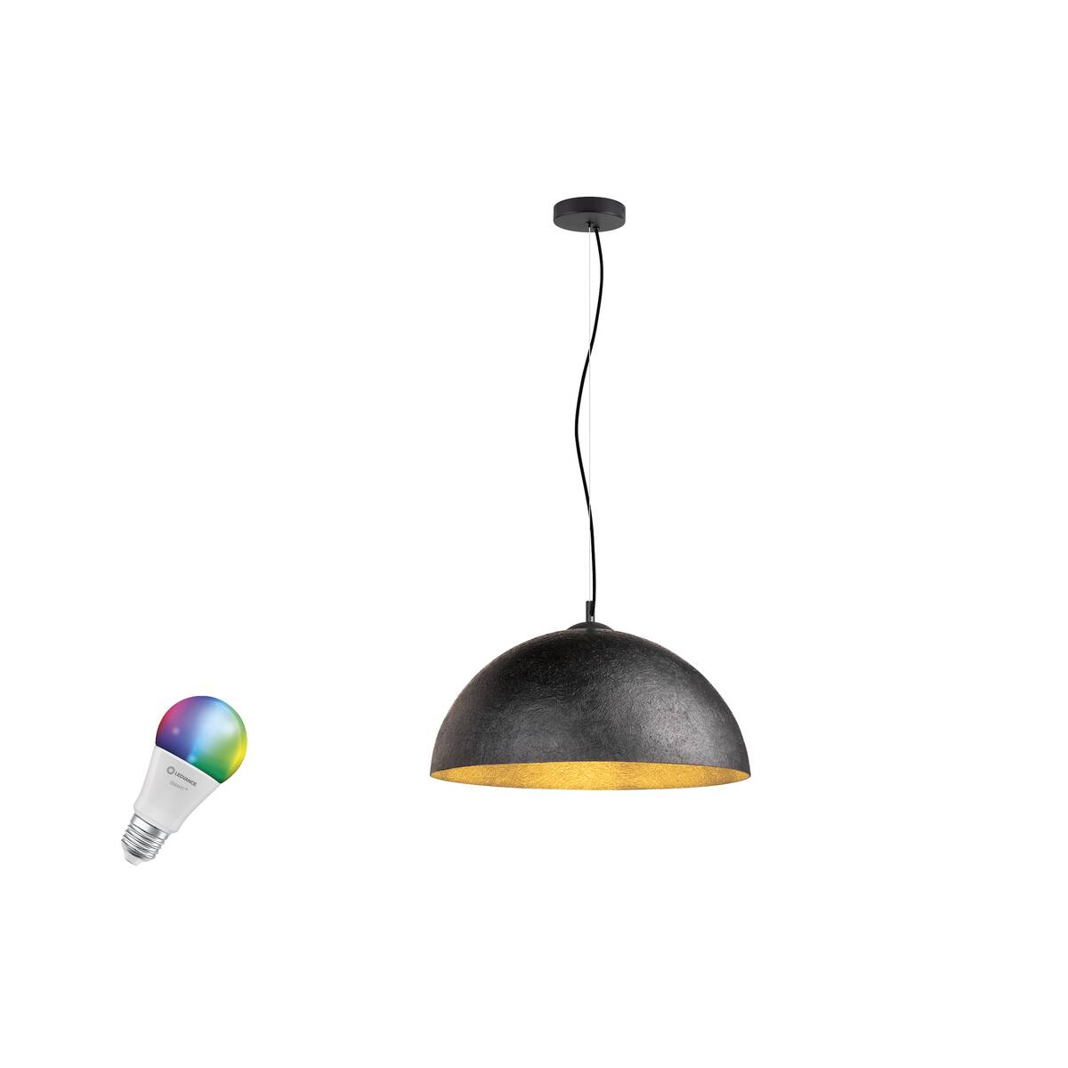 FORCHINI 50 SMART SET, PD, E27, A60, ZIGBEE, RGBW, pendant luminaire, black