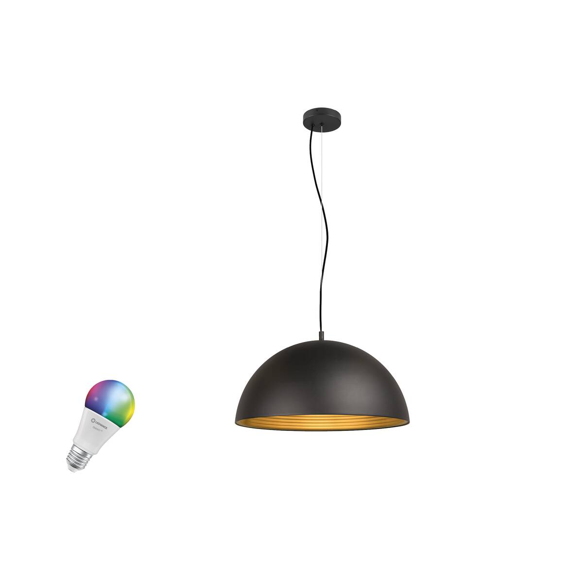 FORCHINI M 50 SMART SET, PD, E27, A60, ZIGBEE, RGBW, pendant luminaire, black
