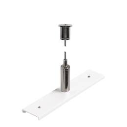 Plaque de renforcement pour rail avec kit de suspension