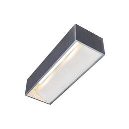 LOGS IN L Indoor LED recessed wall light aluminium/white 3000K TRIAC dimmable